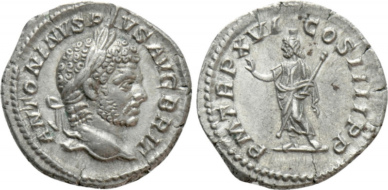 CARACALLA (198-217). Denarius. Rome. 

Obv: ANTONINVS PIVS AVG BRIT. 
Laureat...