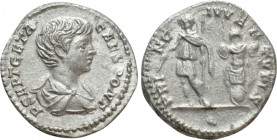 GETA (Caesar, 198-209). Denarius. Rome
