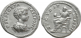 GETA (Caesar, 198-209). Denarius. Rome