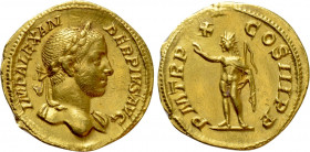 SEVERUS ALEXANDER (222-235). GOLD Aureus. Rome