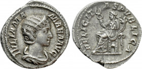 JULIA MAMAEA (Augusta, 222-235). Denarius. Rome