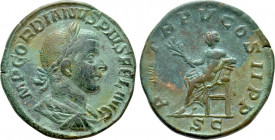GORDIAN III (238-244). Sestertius. Rome