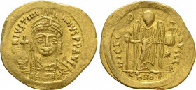 JUSTINIAN I (527-565). GOLD Solidus. Constantinople