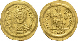JUSTIN II (565-578). GOLD Solidus. Constantinople