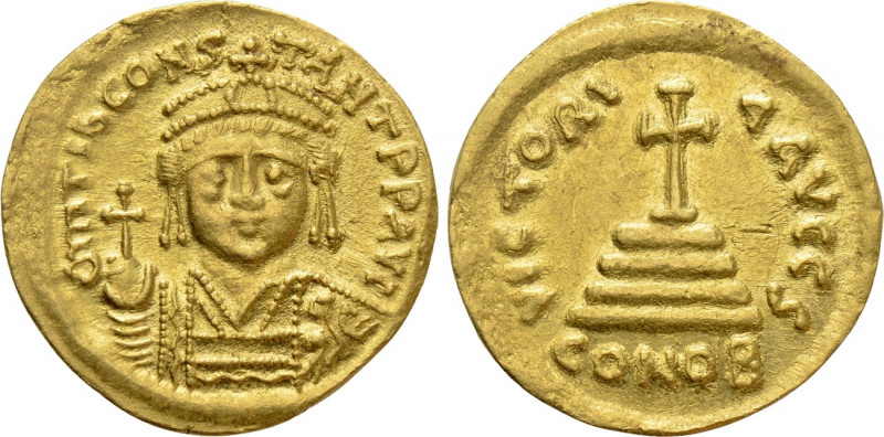 TIBERIUS II CONSTANTINE (578-582). GOLD Solidus. Constantinople. 

Obv: δ M TI...
