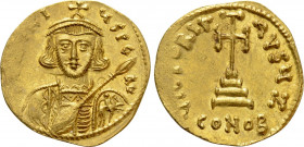 TIBERIUS III (APSIMAR) (698-705). GOLD Solidus. Constantinople