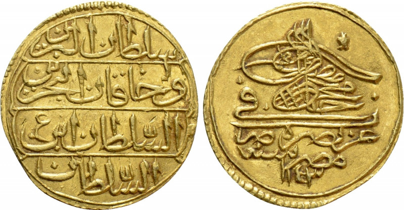 OTTOMAN EMPIRE. Mahmud I (AH 1143-1168 / 1730-1754 AD). GOLD Zeri Mahbub. Misr (...