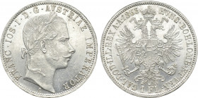Austrian Empire. Franz Joseph I (1848-1916). 1 Gulden / 1 Florin (1863). Vienna (Wien)