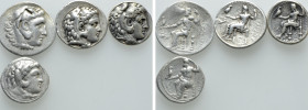 4 Tetradrachms of Alexander the Great