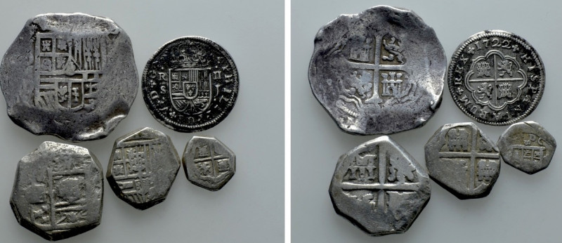 5 Coins of Spain. 

Obv: .
Rev: .

. 

Condition: See picture.

Weight:...