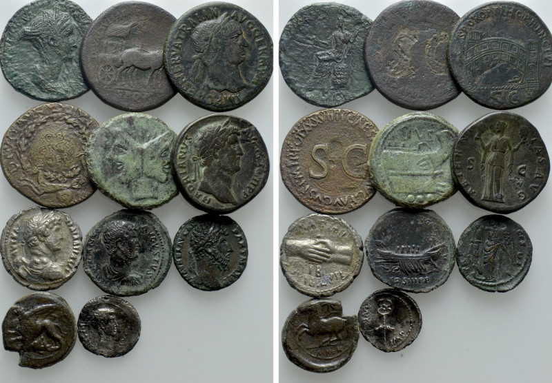 11 Greek and Roman Coins; All Tooled. 

Obv: .
Rev: .

. 

Condition: See...