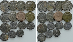 15 Late Roman Coins; Maxentius etc