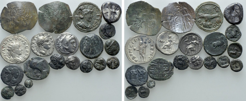 20 Ancient Coins. 

Obv: .
Rev: .

. 

Condition: See picture.

Weight:...