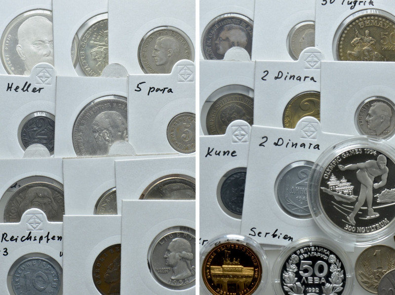 29 Modern Coins. 

Obv: .
Rev: .

. 

Condition: See picture.

Weight: ...