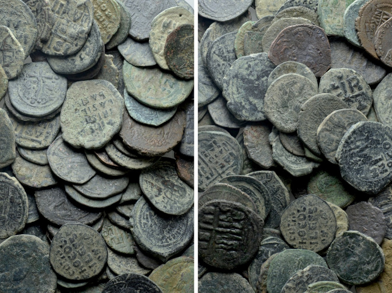 Circa 86 Byzantine Coins. 

Obv: .
Rev: .

. 

Condition: See picture.
...