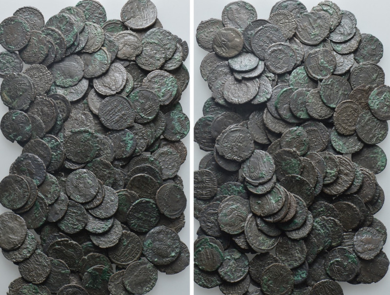 Circa 150 Late Roman Coins. 

Obv: .
Rev: .

. 

Condition: See picture....