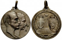 Boris III. 1918-1943 Silbermedaille / Silver medal 1930 32.2 mm. Medaille zum Gedenken an die Hochzeit von Giovanna von Savoyen (di Savoia) mit Boris ...
