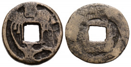 Kaiserreich / Empire
 21.7 mm. Altes Amulett in Cash-Form (unbestimmt) / Uncertain. 5.10 g. Schön / Fine.