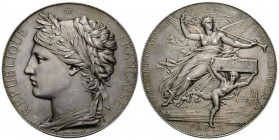 Paris III Republik 1870-1940
 Silbermedaille / Silver medal 1875 67.5 mm. Silber / Silver. Exposition Universelle Int., Paris. Stempel von / by J.-C....