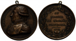 Paris
 Bronzemedaille / Bronze medal 1817 40.7 mm. Ludwig Joseph von Bourbon (Louis V), Fürst von Condé. Prince of Condé Louis Joseph de Bourbon. Tra...