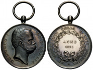 Königreich / Kingdom
Umberto I. 1878-1900 Silbermedaille / Silver medal 1884 37.2 mm. Umberto I Re D'Italia. Rs./Rv. Ai Benemeriti della salute pubbl...