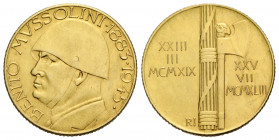 Königreich / Kingdom
Vittorio Emanuele III. 1900-1946 Goldmedaille / Gold medal o.J. / ND. (nach 1945) 20.97 mm. Benito Mussolini 1883-1945. 5.20 g. ...