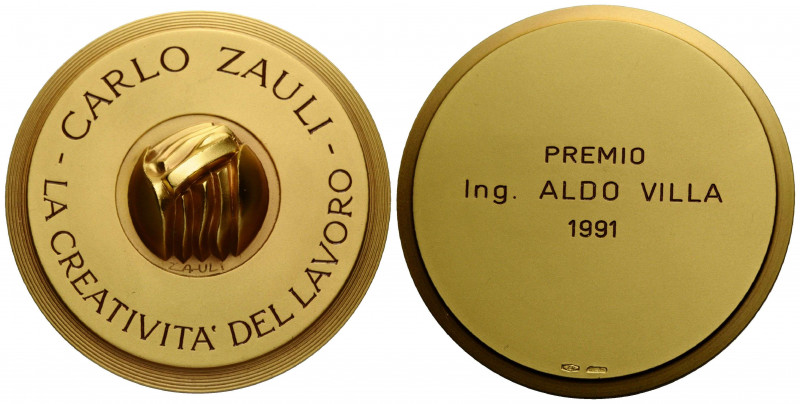 Bologna
 Goldmedaille / Gold medal 1991 59.9 mm. Gold 0.750. Carlo Zauli (19.08...