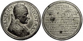 Vatikan - Kirchenstaat / Vatican - Church State
Benedikt IX., 1032-1048. Weissmetallmedaille / White metal medal o.J. / ND. (18 Jh./century) 37.8 mm....