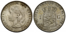 Königreich der Niederlande
Wilhelmina 1890-1948 1 Gulden 1897 27.8 mm. Silber / Silver. 10.00 g. Vorzüglich - / Extremely fine -.