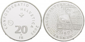 Eidgenossenschaft / Confederation Proben / Patterns
 20 Franken 2005 Bern 33.0 mm. Silber / Silver 0.835. Autosalon Genf / Geneva int. Motorshow. Ohn...