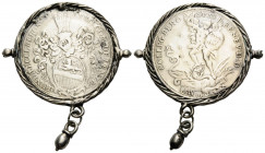Medaillen / Medals
 Silbermedaille / Silver Medal o.J. / ND. 39. mm. Luzern. St. Michael-Gulden-Beromünster Abbey, Vs./ Obv. BERO COM : DE . LENZB : ...
