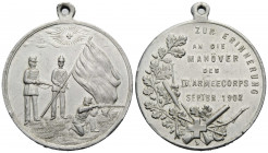 Medaillen / Medals
 Weissmetallmedaille / White metal medal 1902 39.0 mm. Militärmedaille / Military medal. Zur Erinnerung an die Manöver des IV Arme...