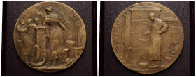 Medaillen / Medals
 Bronzemedaille / Bronze medal 1906 Huguenin, Le Locle. 80.0 mm. im Auftrag des eidgen. Finanzdepartements an die Eröffnung der ne...