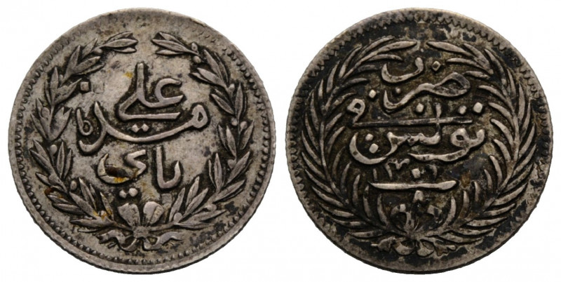 Ali Bei, 1299-1320 AH (1882-1902) 8 Kharub AH 1306 17.9 mm. Silber / Silver. Vs....