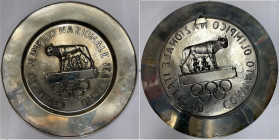 Objekte Rom
 Silberteller / Silverplate 330.0 mm. Silber / Silver (Ag 0.800). Comitato Olimpico Nazionale Italiano / Dachverband italienischer Sportv...