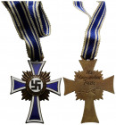 Deutsches Reich / German Reich
 Abzeichen / Badge 1938 35.3 x 46.0 mm. Bronze. Drittes Reich, Ehrenkreuz der Deutschen Mutter, Auszeichnung für Verdi...
