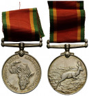 Afrika / Africa
 Silbermedaille / Silver medal 36.4 x 50.0 mm. Silber / Silver. Afrika Dienstmedaille verliehen an / Africa Service Medal awarded to ...