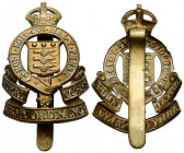 Grossbritannien / Great Britain
 Abzeichen / Badge 32.4 x 57.0 mm. Abzeichen des Royal Army Korps der britischen Armee. Royal Army Ordnance Corps RAO...
