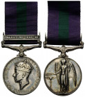 Grossbritannien / Great Britain
George VI (1936-1952) Silbermedaille / Silver medal 36.0 x 58.0 mm. General Service Medaille PALESTINE 1945-48. für V...