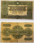 Schweiz / Switzerland Darlehenskasse der Schweizerischen Eidgenossenschaft / Swiss Confederation Loan Bank
 25 Franken 1914 140 x 85 mm. vom 9. Septe...