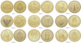 [279.93g]
DIVERSE LÄNDER DER WELT. WWF-Goldmünzen. Lot von 9 Stück im Gewicht zu je einer Unze. Feingewicht total: 279.93 g. FDC / Uncirculated.
(9)...