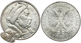 PRÓBA 10 złotych 1933 Sobieski - bardzo rzadka