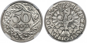 50 groszy 1923, Le Locle - wyśmienite MAX