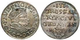 Zygmunt I Stary, Trojak Gdańsk 1538 - PIĘKNY R1
