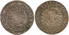 Zygmunt I Stary, Grosz Toruń 1533 - PRVSSIE - podwójnie bity