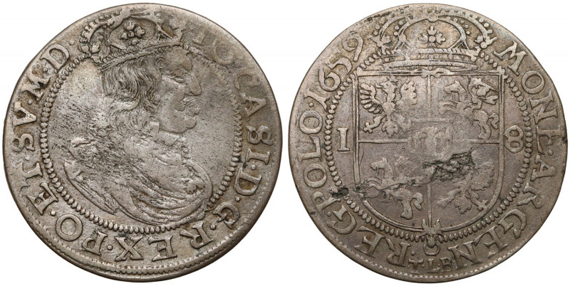 Jan II Kazimierz, Ort Kraków 1659 TLB - SV.M.D. Ostatni rocznik ortów krakowskic...