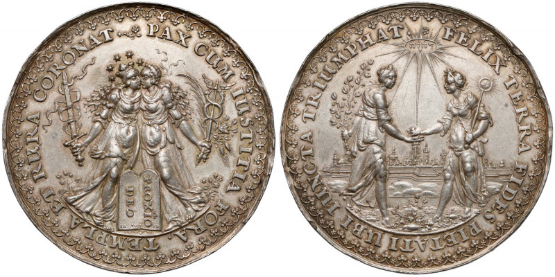 Władysław IV, Medal na pamiątkę rozejmu w Sztumskiej Wsi 1635 (1642) - DADLER i ...