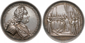 August III Sas, Medal koronacyjny 1734 r.