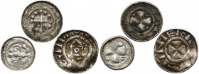 Denary krzyżowe (3szt) CNP II, V, VII - z kapliczką, krzyż perełkowy i z pastorałem