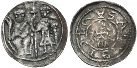 Bolesław III Krzywousty, Denar - Rycerz i św. Wojciech - PODWÓJNY napis R6